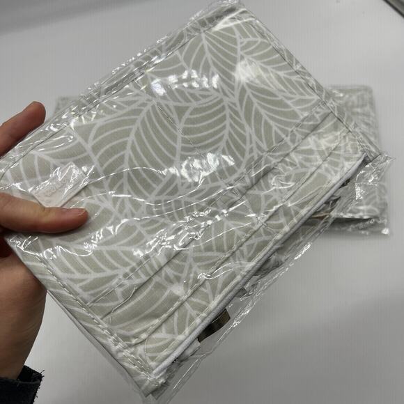 Periea Set of 3 Purse Organizers with Gift Bags Grey Leaves - Picture 3 of 10